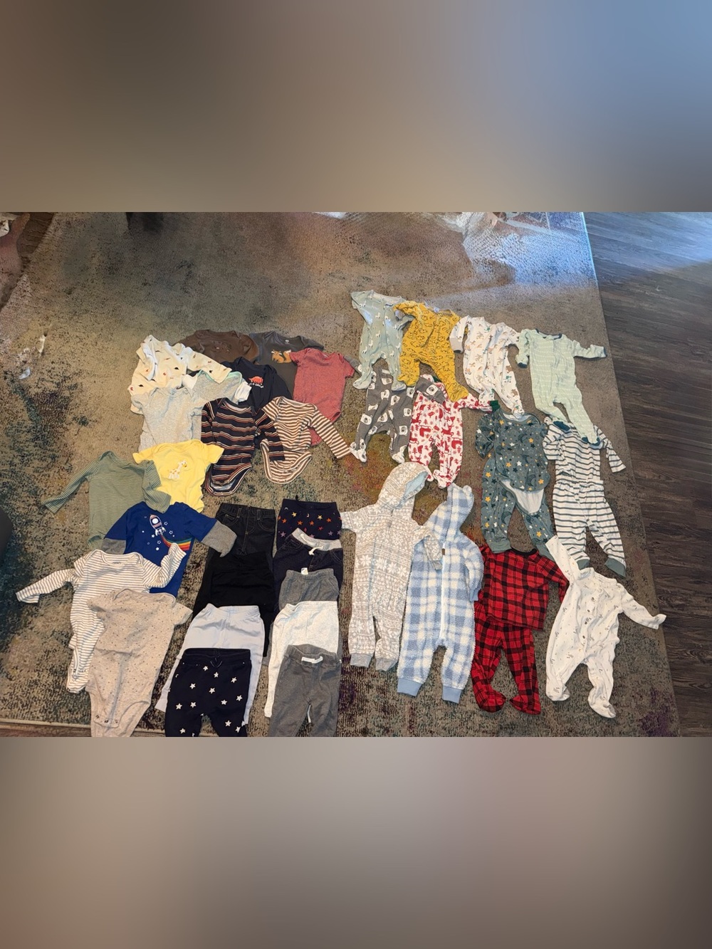 30+ Piece Baby Boy Clothes Lot 0-9 Months | Mixed Brands | Sleepers, Onsies etc